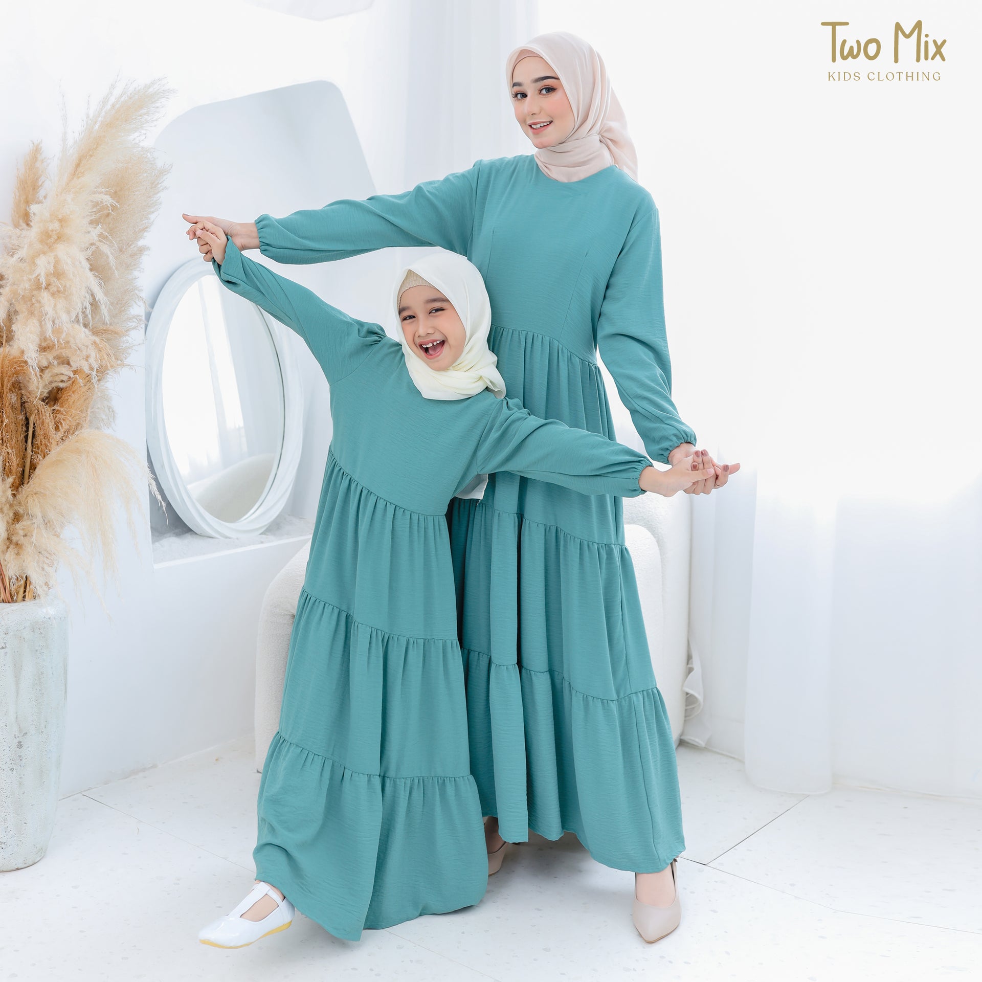 gamis couple ibu anak perempuan