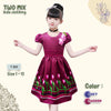Two Mix - Dress Imlek Anak Perempuan - Gaun Anak Cewek Pesta Satin 1-12 Tahun Y889
