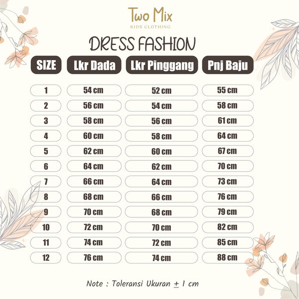 Two Mix - Dress Imlek Anak Perempuan - Gaun Anak Cewek Pesta Satin 1-12 Tahun Y889