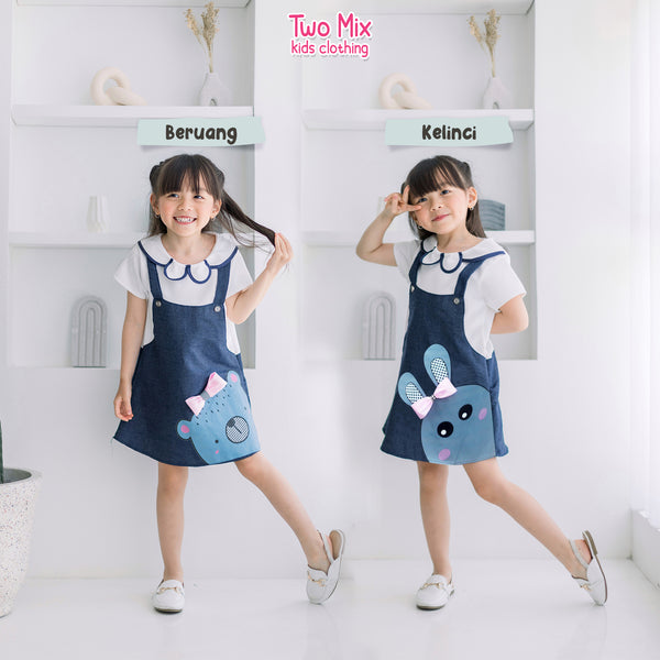 Two Mix Dress Anak 4094
