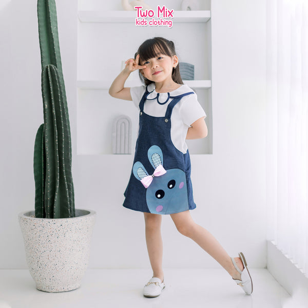 Two Mix Dress Anak 4094