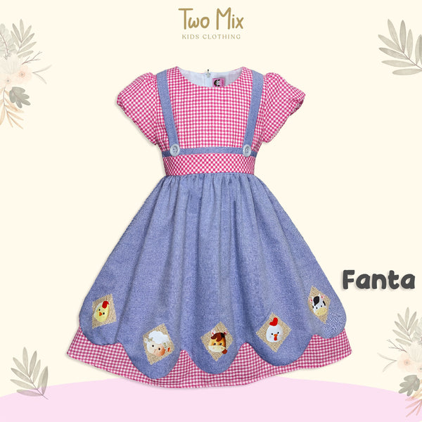 Two Mix - Baju Dress Anak Perempuan Lucu - Outfit OOTD Anak Cewek 1-12 Tahun 4187b