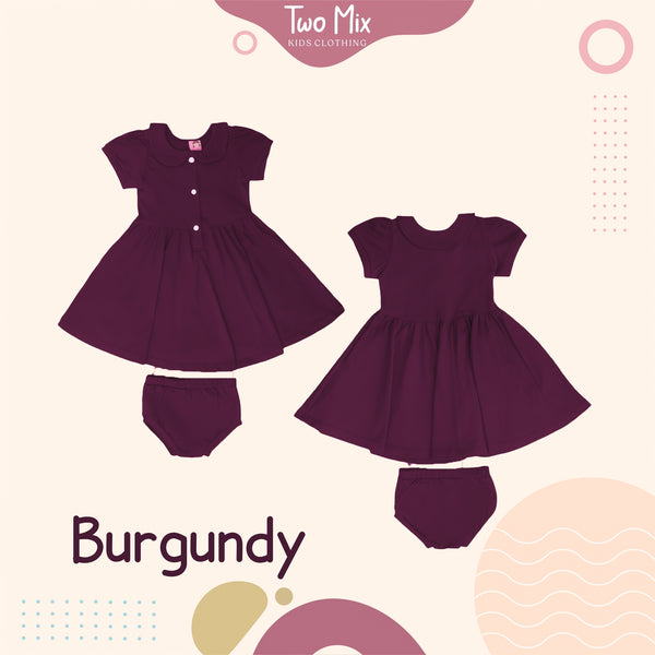 Two Mix Short Dress - Dress Bayi Perempuan - Rok Anak Perempuan 0Y - 3Y 4220