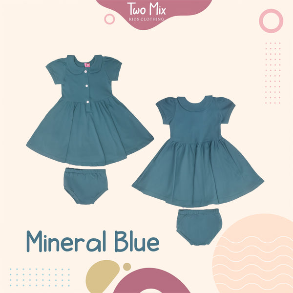 Two Mix Short Dress - Dress Bayi Perempuan - Rok Anak Perempuan 0Y - 3Y 4220
