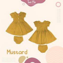 Two Mix Short Dress - Dress Bayi Perempuan - Rok Anak Perempuan 0Y - 3Y 4220