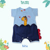 Two Mix Jumper Bayi Unisex Kaos Katun Print Jerapah - Hansop Bayi Lucu 0-2 Tahun 4304
