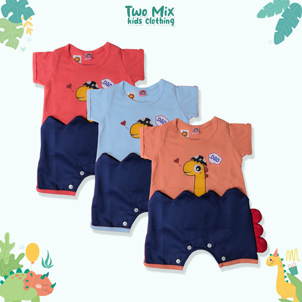 Two Mix Jumper Bayi Unisex Kaos Katun Print Jerapah - Hansop Bayi Lucu 0-2 Tahun 4304