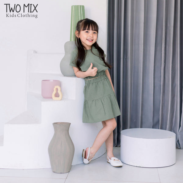 Two Mix - Baju Anak Perempuan Setelan Katun 1-8 Tahun 4361A