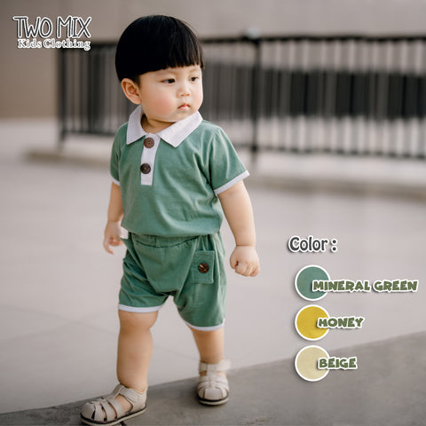 Two Mix - Baju Setelan Anak Laki-Laki 0-3 Tahun 4363B