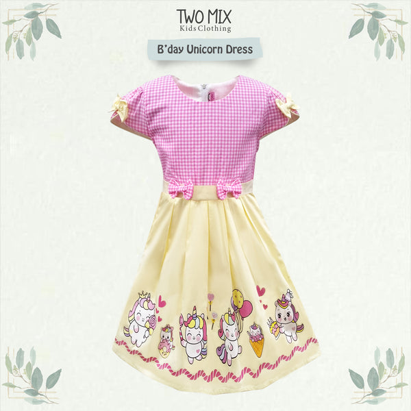 Two Mix - Dress Anak Cewek Unicorn - OOTD Baju Anak Perempuan 1-12 Tahun 4367