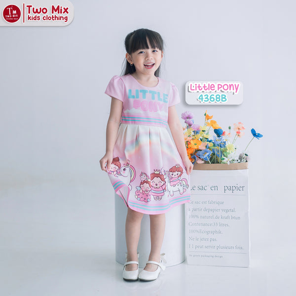 Two Mix - Dress Anak Perempuan - Baju Anak Pony Dress 1-12 Tahun 4368A