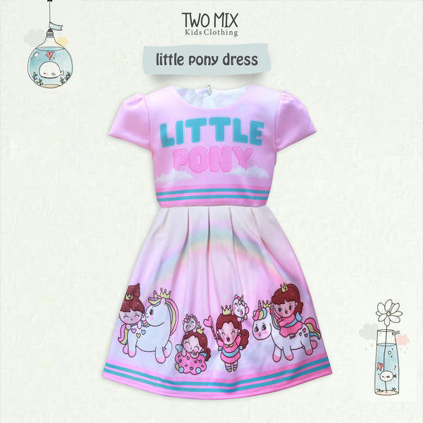 Two Mix - Dress Anak Perempuan - Baju Anak Pony Dress 1-12 Tahun 4368A