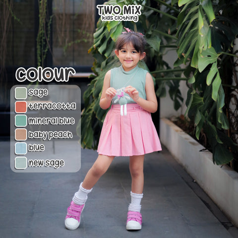 Two Mix - Baju Setelan Anak Perempuan Boneka Lucu - OOTD Jovanya One Set Anak Cewek 1-8 Tahun 4369B