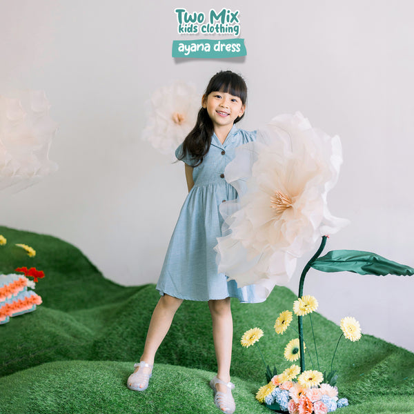 Two Mix - Ayana Dress Anak Perempuan Casual 1-8 Tahun 4371