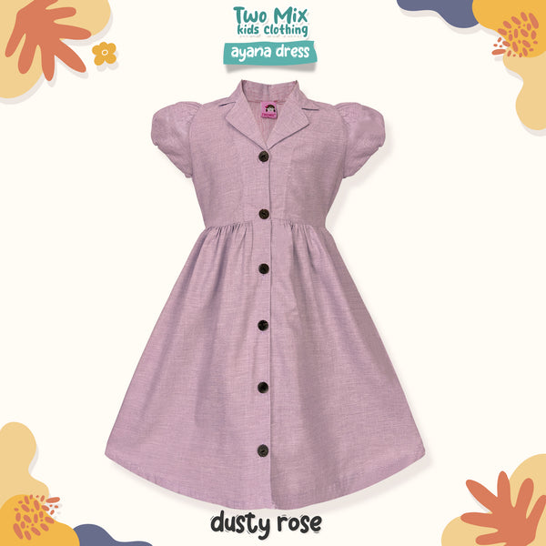 Two Mix - Ayana Dress Anak Perempuan Casual 1-8 Tahun 4371