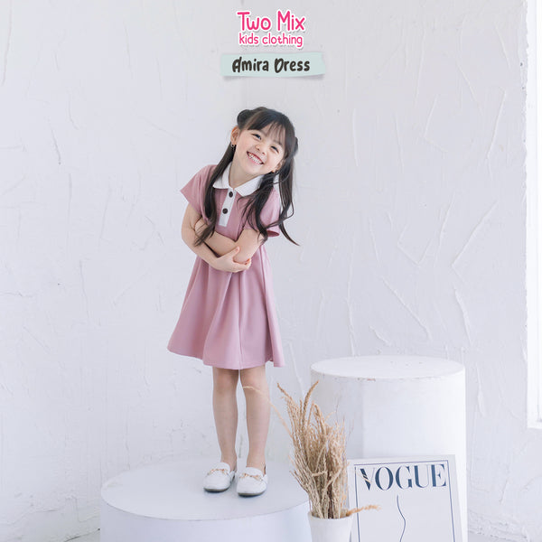 Two Mix - Dress Anak Perempuan - Baju Dress Anak Cewek - Amira Dress 1-8 Tahun 4372