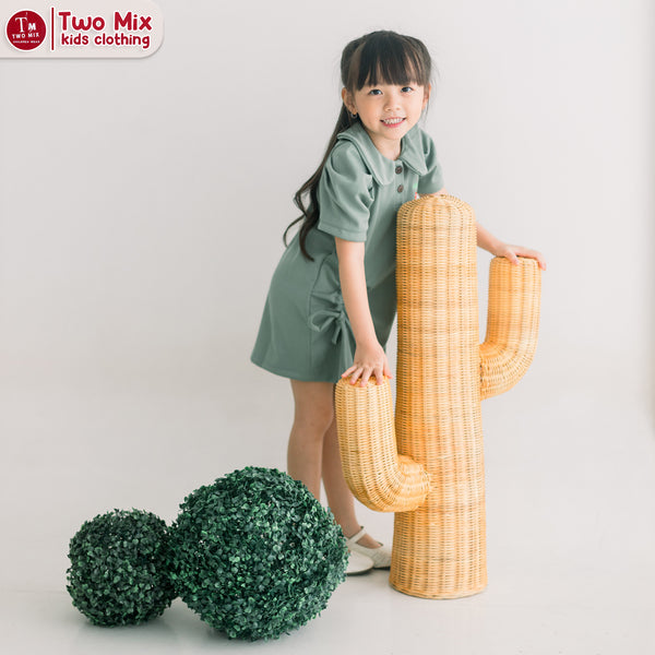 Two Mix - Baju Anak Perempuan Lucu - Cherry Dress Pakaian Anak Cewek 1 2 3 4 5 6 7 8 Tahun 4372B