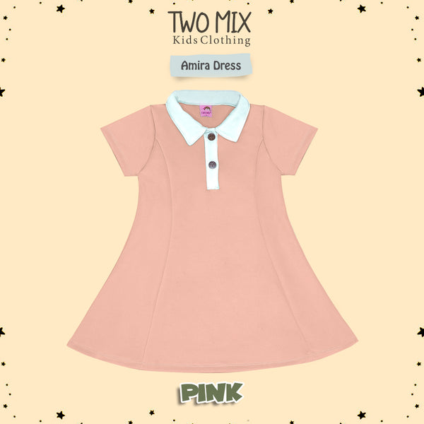 Two Mix - Dress Anak Perempuan - Baju Dress Anak Cewek - Amira Dress 1-8 Tahun 4372