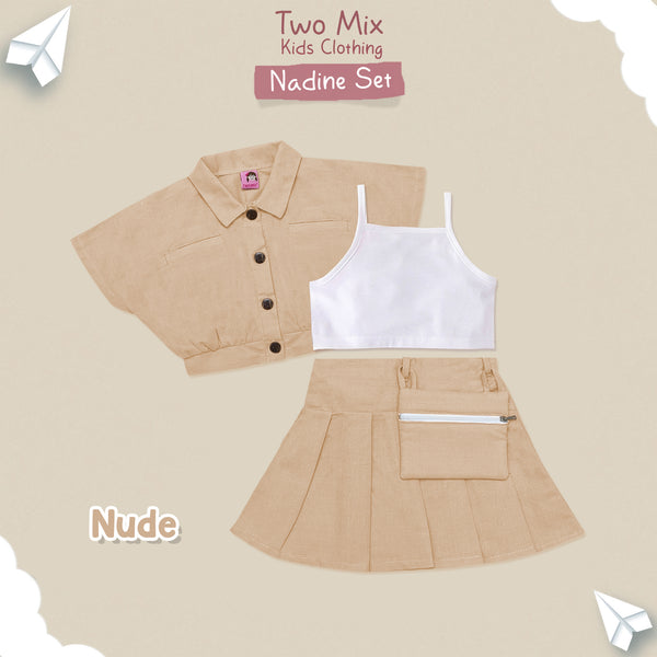 Two Mix - Nadine One Set Baju Setelan Anak Perempuan Lucu 1-6 Tahun 4386