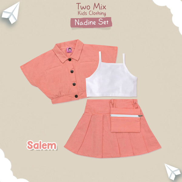 Two Mix - Nadine One Set Baju Setelan Anak Perempuan Lucu 1-6 Tahun 4386