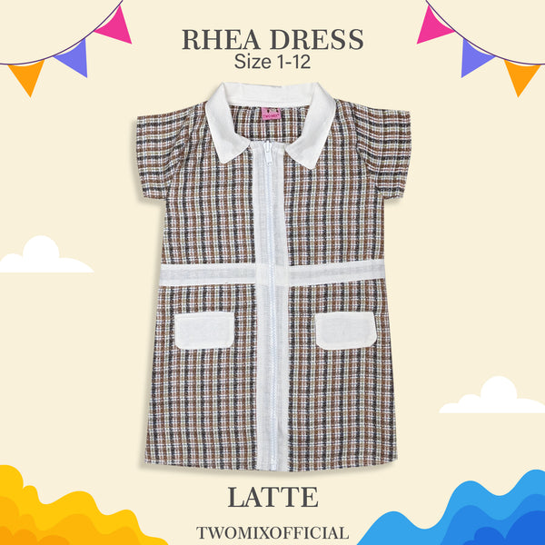 Two Mix - Dress Anak Perempuan Korean Style - Rhea Dress Anak Cewek 1-12 Tahun 4392