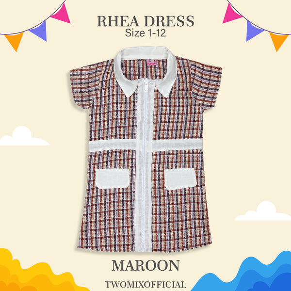 Two Mix - Dress Anak Perempuan Korean Style - Rhea Dress Anak Cewek 1-12 Tahun 4392