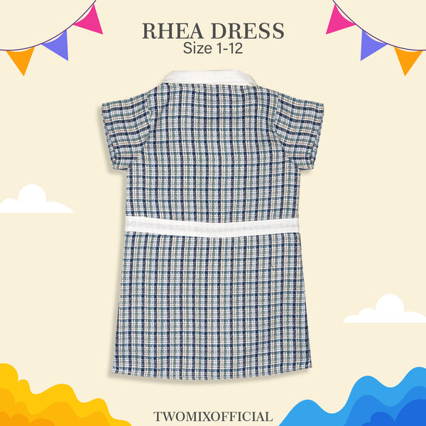 Two Mix - Dress Anak Perempuan Korean Style - Rhea Dress Anak Cewek 1-12 Tahun 4392