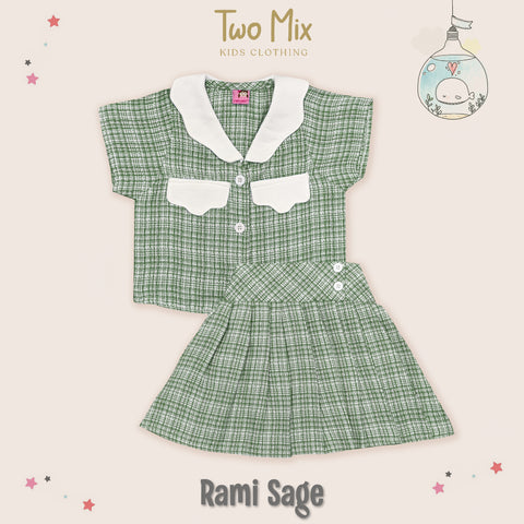 Two Mix - Cloudy Set Setelan Anak Perempuan  - One Set Anak Cewek 1-12 Tahun 4399