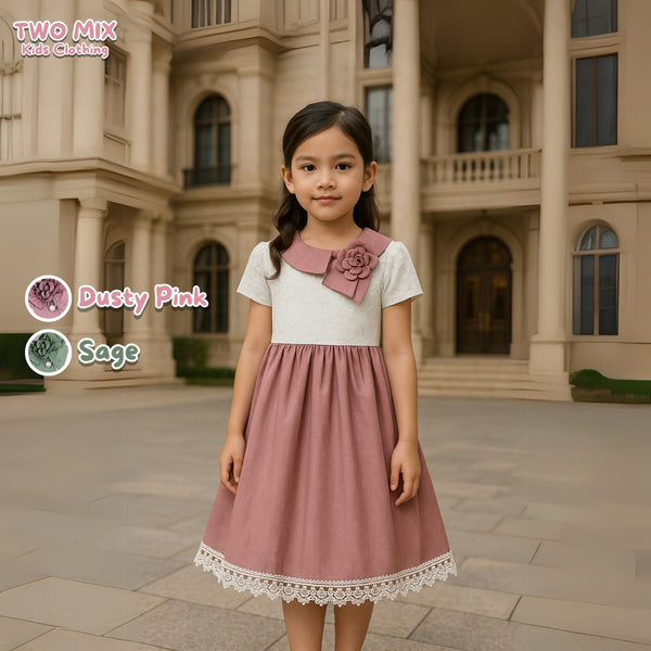 Two Mix - Sherly Dress Anak Cewek 1-12 Tahun 4434