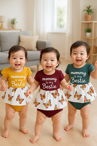 Two Mix - Jumper Bayi Perempuan Newborn / Jumpsuit Baju Bayi Cewek / Romper Playsuit Baby 0-12 Bulan 4353