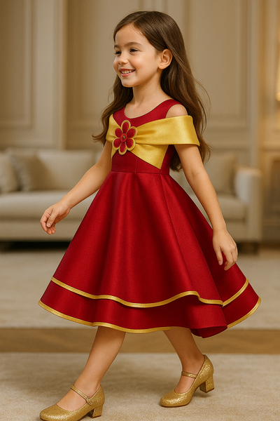 Two Mix - Gabriella Dress Imlek Anak Cewek - Gaun Anak Perempuan CNY Collection 1-12 Tahun 4425