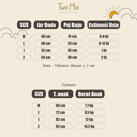 Two Mix Jumper Bayi Playsuit Lucu - Bodysuit Jumpsuit Baby Newborn 0 1 2 Tahun 4298