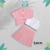 Two Mix Setelan Rok Anak Perempuan - Allina Set Rompi Anak Cewek 1-6 Tahun 4370b