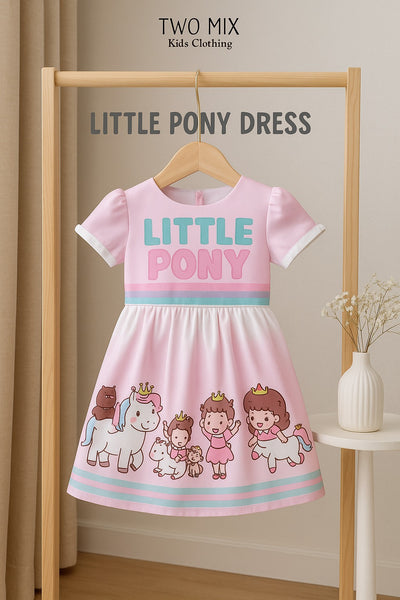 Two Mix - Dress Anak Perempuan - Baju Anak Pony Dress 1-12 Tahun 4368A