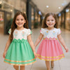 Two Mix Dress Anak Pesta Perempuan Cantik usia 1-12 Tahun 4213