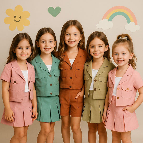 Two Mix Setelan Rok Anak Perempuan - Allina Set Rompi Anak Cewek 1-6 Tahun 4370b