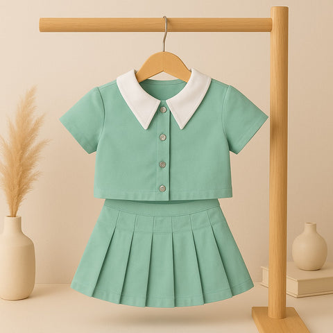 Two Mix - Evalina Set Setelan Anak Cewek - One Set Anak Perempuan Katun 1-6 Tahun 4429