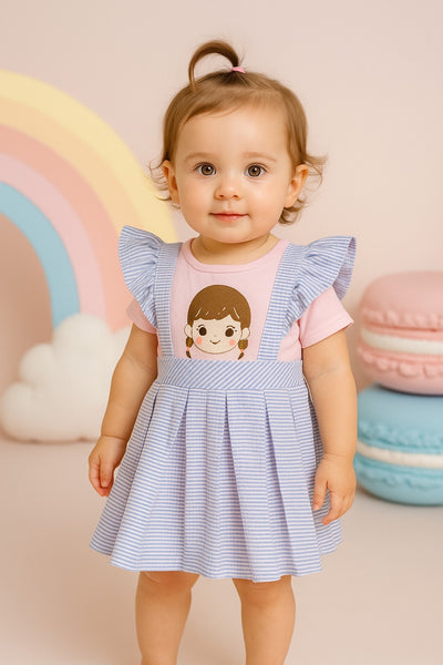 Two Mix - Rania Baby Dress - Dress Bayi Newborn 0-2 Tahun 4423