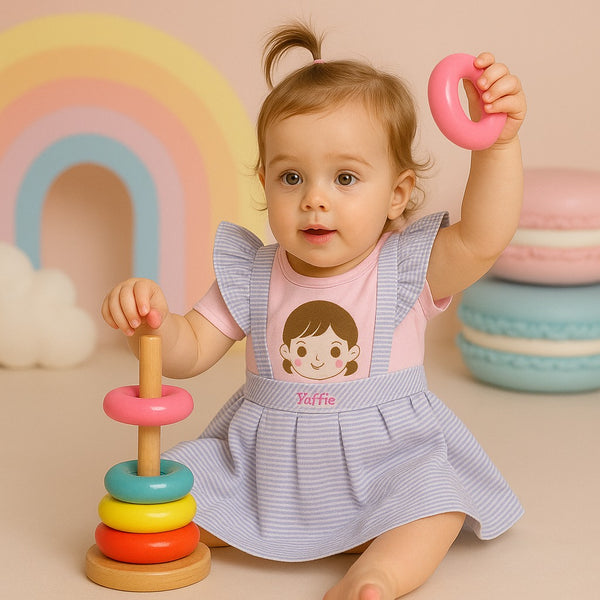 Two Mix - Rania Baby Dress - Dress Bayi Newborn 0-2 Tahun 4423