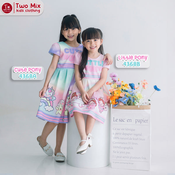 Two Mix - Dress Anak Perempuan - Baju Anak Pony Dress 1-12 Tahun 4368A