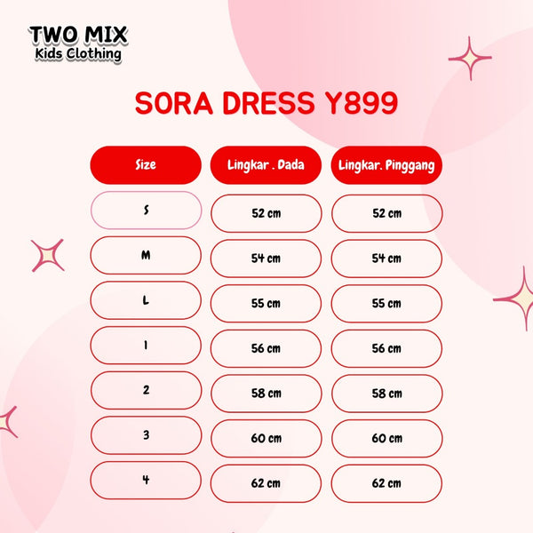 Two Mix - Dress Anak Perempuan - Gaun Anak Cewek Y899