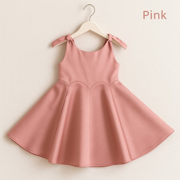 Two Mix - Baju Dress Pesta Anak Perempuan Satin Premium Usia 1-6 Tahun Y902