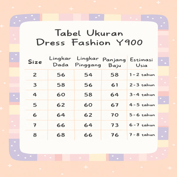 Two Mix - Baju Dress Anak Perempuan Satin Tile Halus 1-8 Tahun Y900