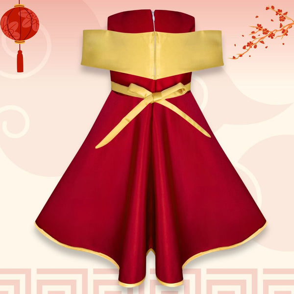 Two Mix - Gabriella Dress Imlek Anak Cewek - Gaun Anak Perempuan CNY Collection 1-12 Tahun 4425