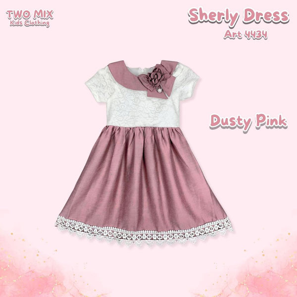 Two Mix - Sherly Dress Anak Cewek 1-12 Tahun 4434