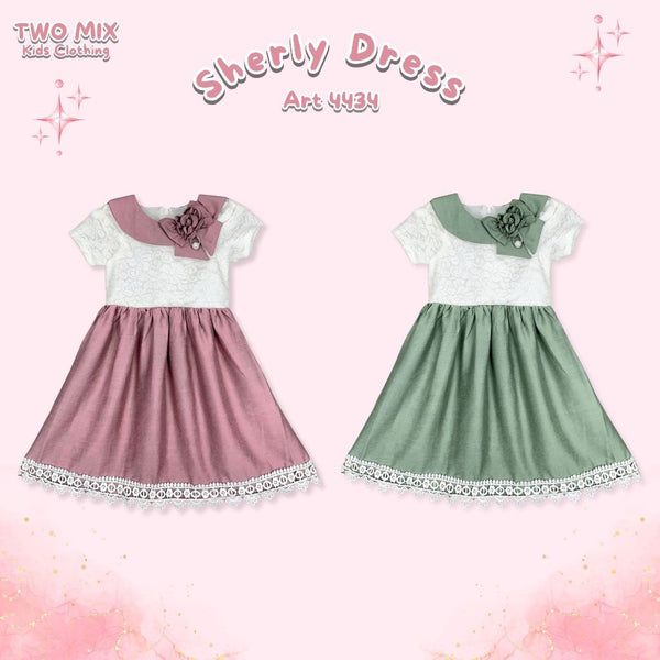 Two Mix - Sherly Dress Anak Cewek 1-12 Tahun 4434