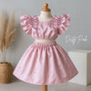 Two Mix - One Set Baby Anak Cewek Korean Style - Setelan Crop Top Mini Skirt 0-4 Tahun Y898