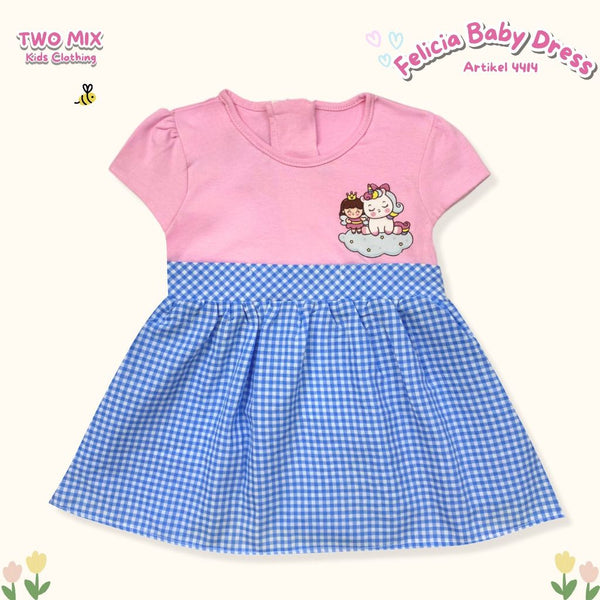 Two Mix - Felicia Baby Dress Anak Bayi Cewek Lucu Newborn 0-24 Bulan 4414