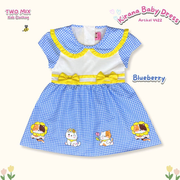 Two Mix - Kirana Baby Dress Anak Bayi Cewek Lucu Lebaran Newborn 0-24 Bulan 4422