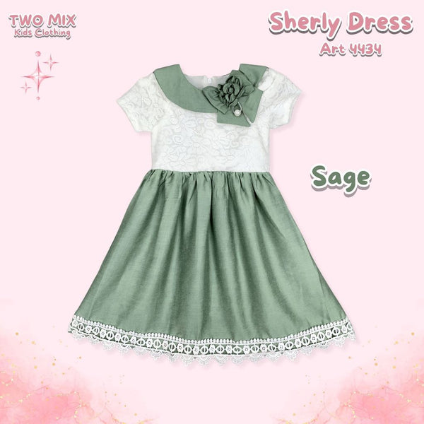 Two Mix - Sherly Dress Anak Cewek 1-12 Tahun 4434